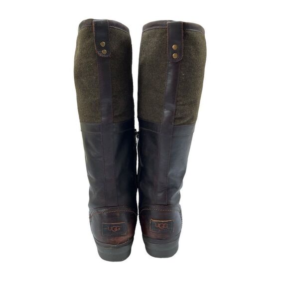 UGG Elsa Tall Waterproof Leather and Wool Riding Boots Size 8 - Picture 5 of 13